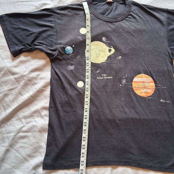 1986 Teena Houck Harlequin The Solar System Single Stitch Black T-Shirt Adult L - Picture 12 of 12